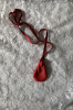 Deer Skin Pouch, Red